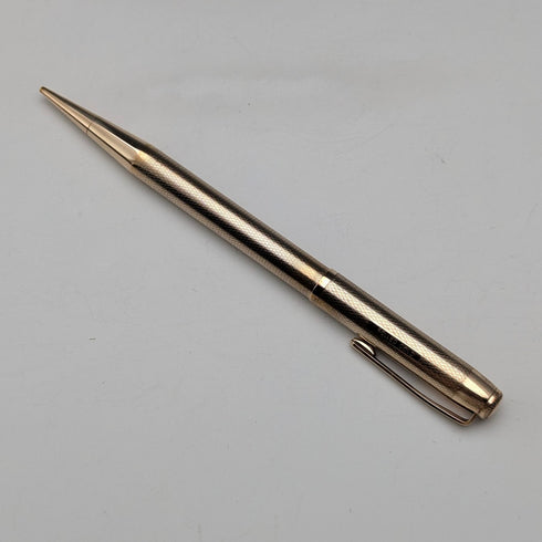 British Vintage Yard O' Red Rolled Gold Propelled Pencil in Case